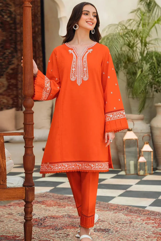 ZIVA - 2PC LAWN EMBROIDERED SHIRT WITH TROUSER