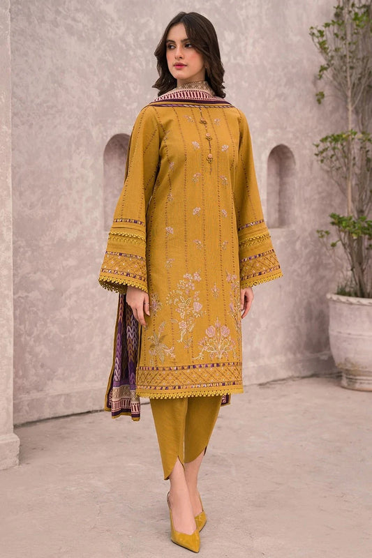JAZMIN 3PC LAWN EMBROIDERED WITH COTTON SILK PRINT DUPATTA